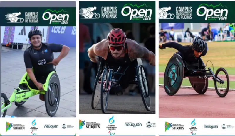 Neuquén, sede del campus internacional de sillas de ruedas y del Open de Paratletismo